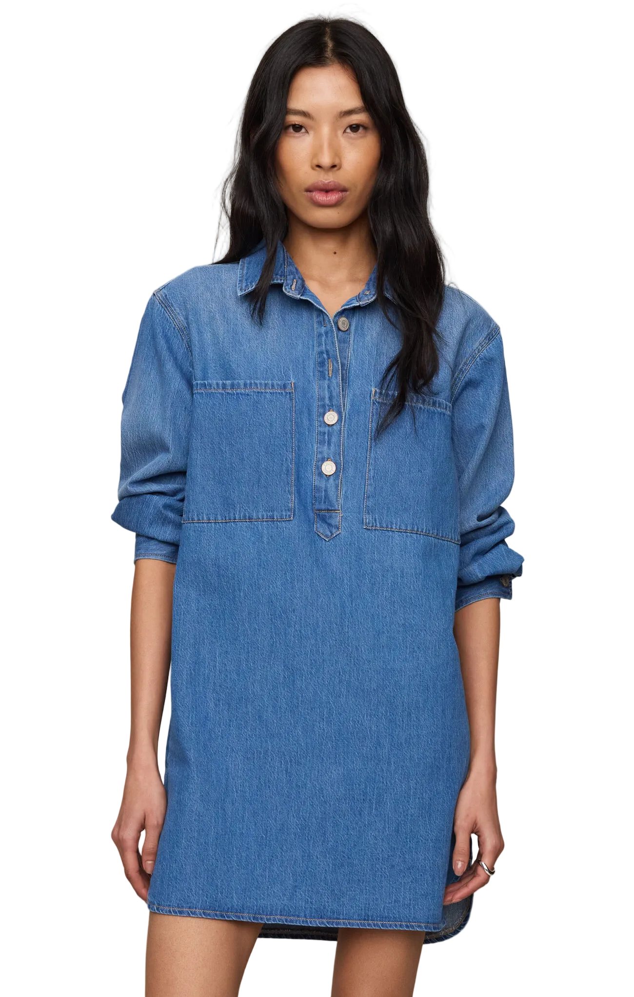 Z Supply Womens Dresses XSmall / Dreamstate Lucie Denim Shirt Dress