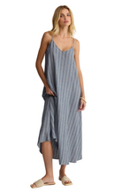 Z Supply Womens Dresses Sandcomber Striped Midi Dress