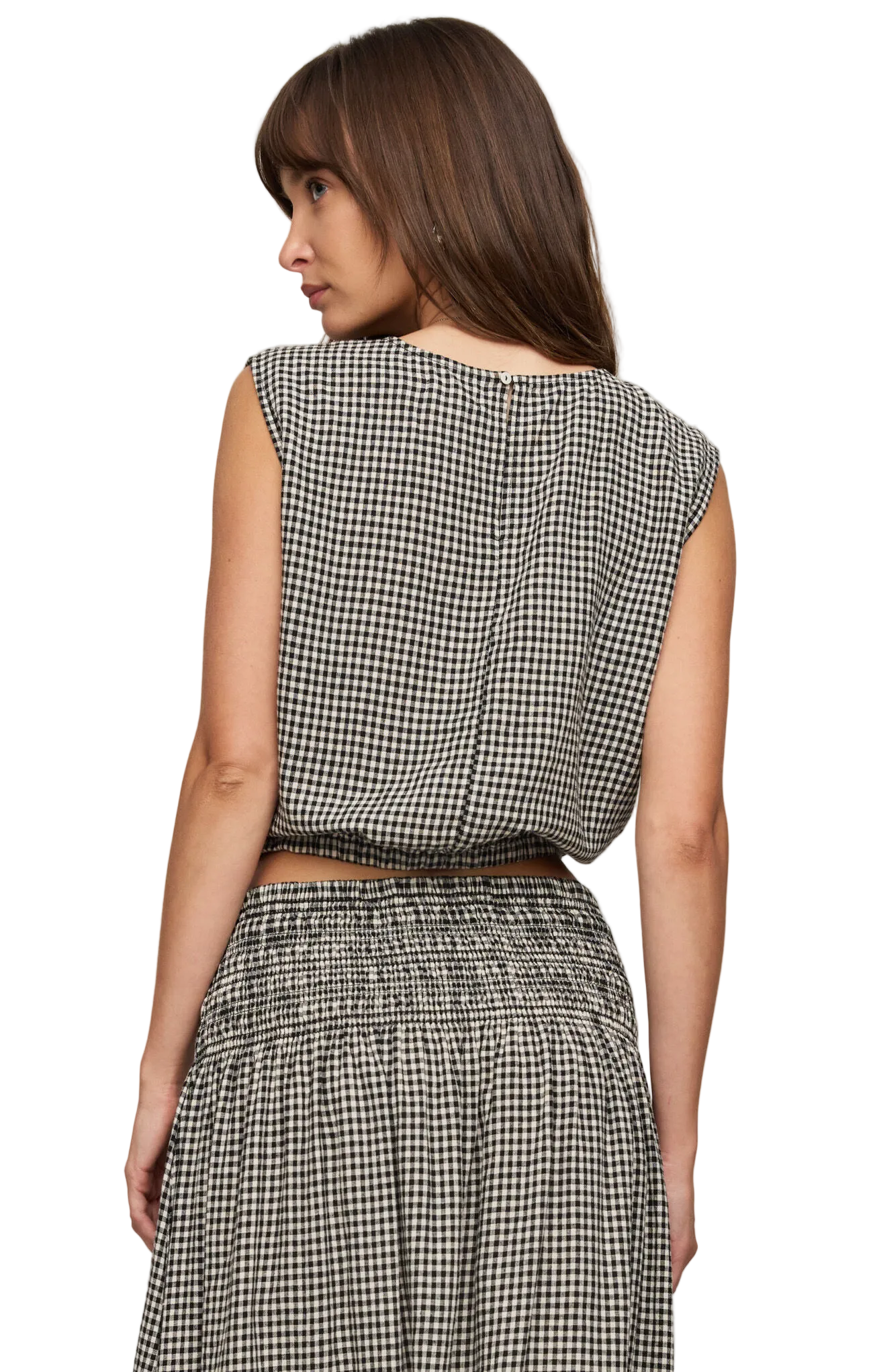 Z Supply Womens Novelty Tops Merit Gingham Top