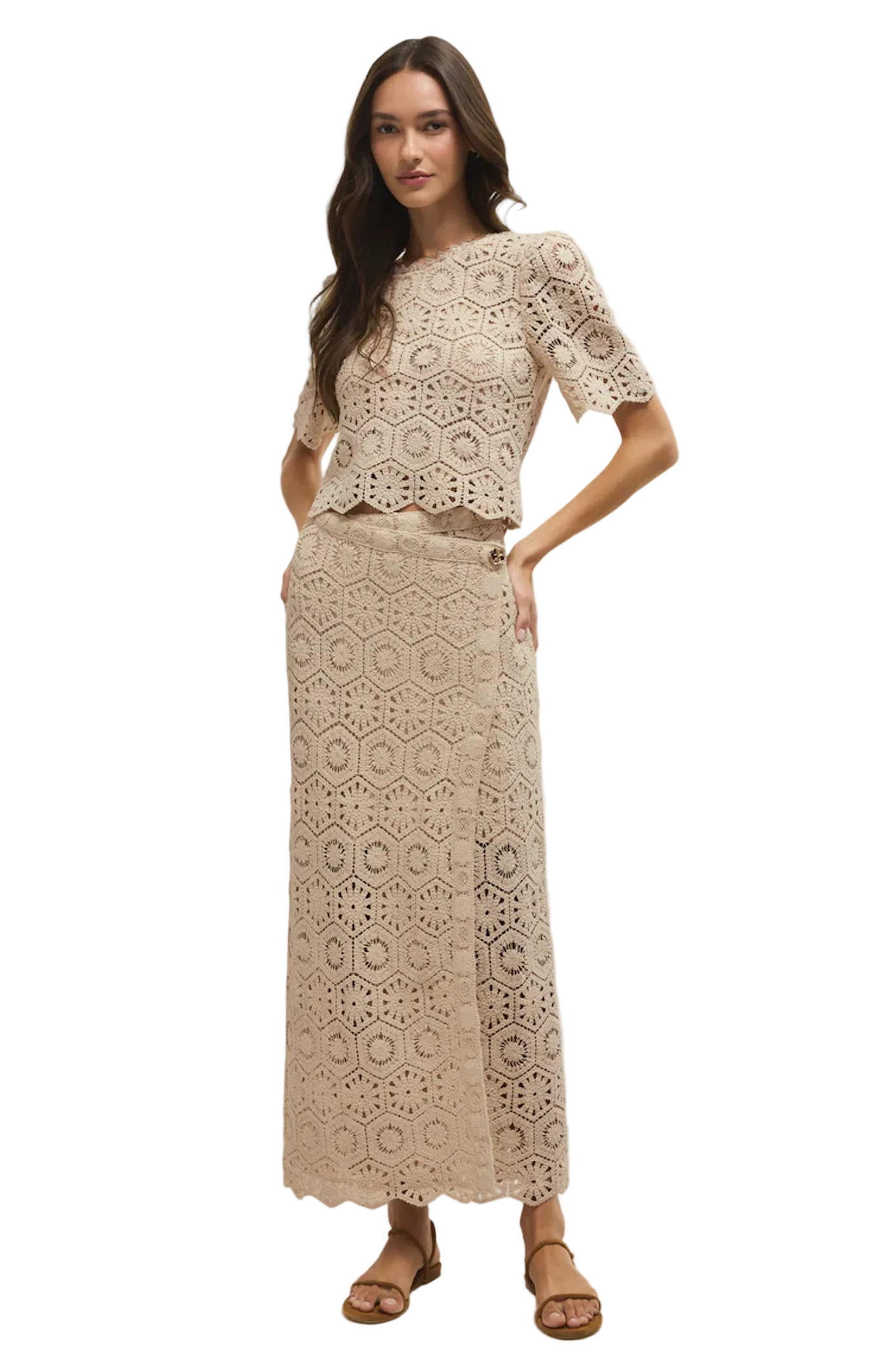 Z Supply Womens Novelty Tops Raquel Lace Top