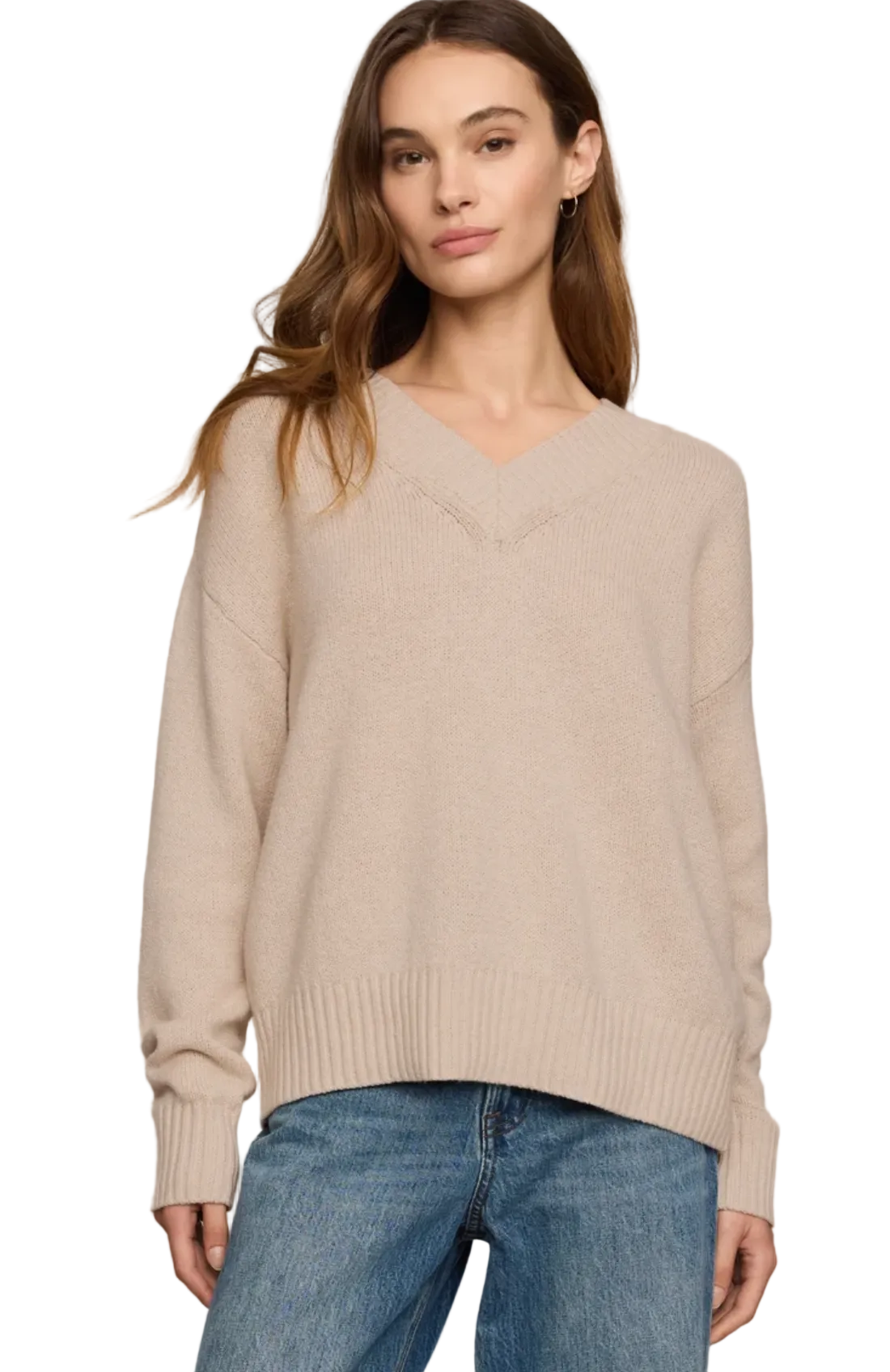 Z Supply Cloud Spun V-Neck Sweater, image 1 of 2