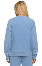 Z Supply Womens Sweaters Dazed End Knit Denim Cardigan