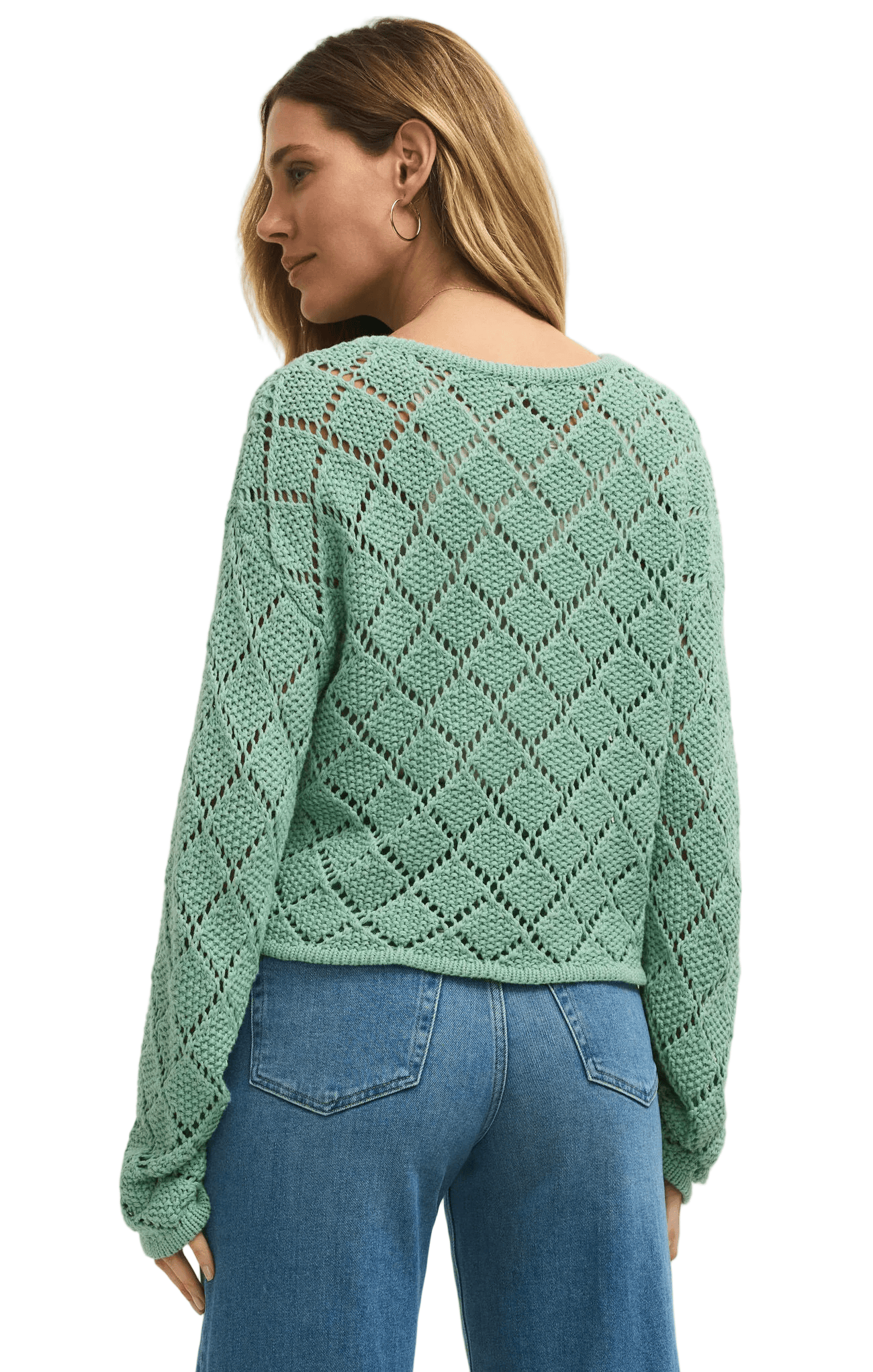 Z Supply Womens Sweaters Hullen Crochet Sweater
