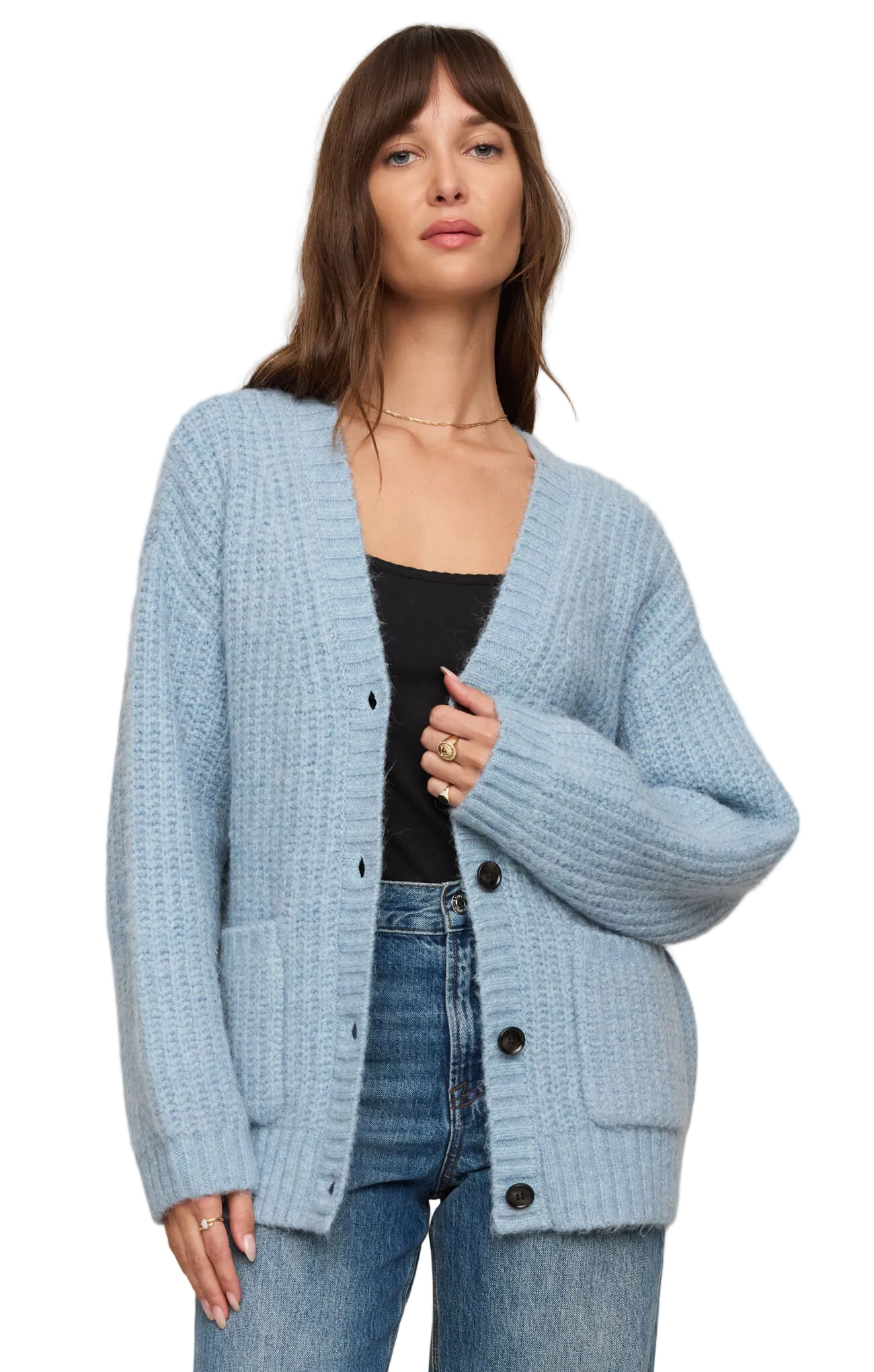 Z Supply Womens Sweaters XSmall / Mineral Blue Whitmore Cardigan