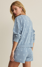 Z Supply Womens Sweaters Written Stars Sweatshirt